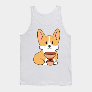 Coffee Corgi Tank Top